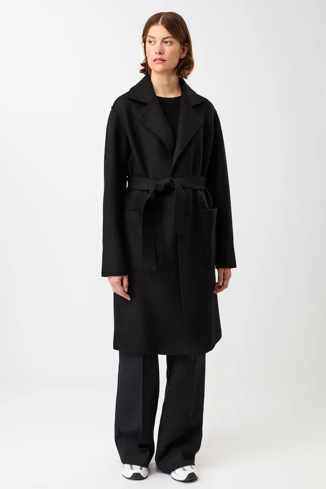 langerchen-kurzer-mantel-zum-binden-black-gekochte-bio-wolle image 1