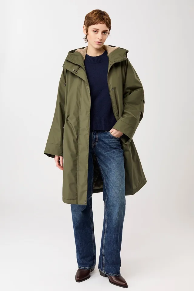 langerchen-langer-parka-leicht-wattiert-in-olive image 1