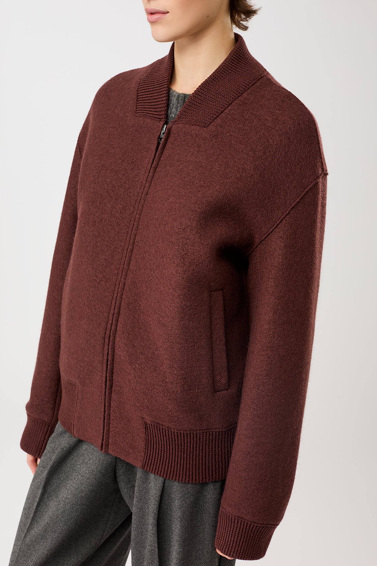 langerchen-90er-bomber-style-mit-rippe-burgundy-bw21 image 4
