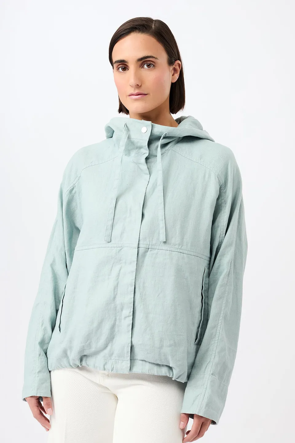 langerchen-lockere-jacke-mit-kordelzug-kapuze-flow-leinen image 1