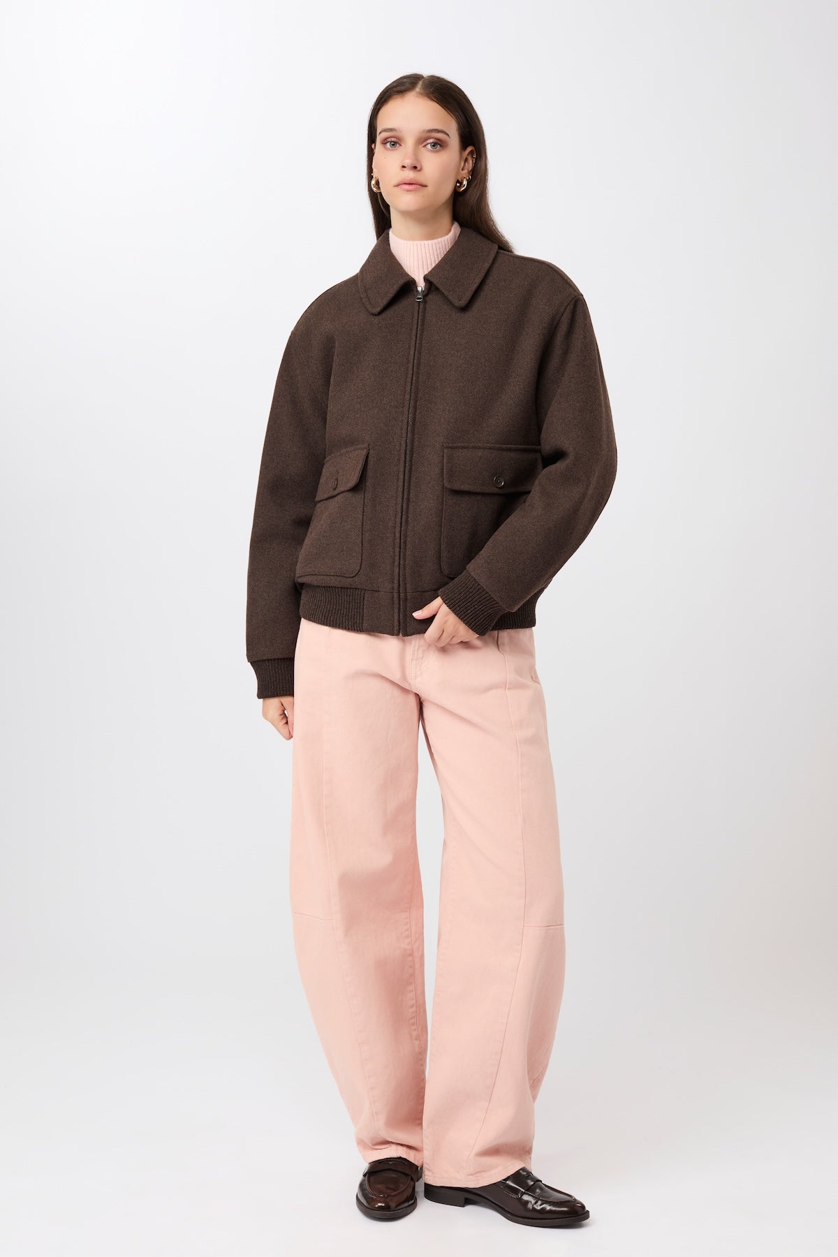 langerchen-blouson-style-aus-recycelter-wolle-coffee image 4