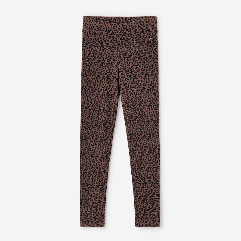or-basics-all-day-animal-print-leggings-chocolate-bio-damen-leggings image 1
