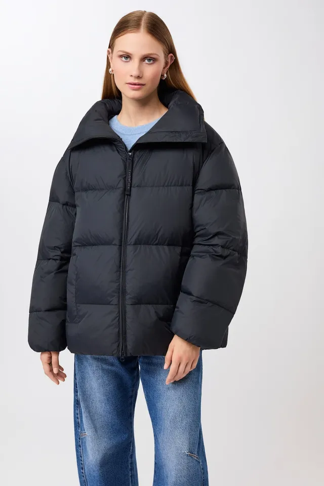 langerchen-steppjacke-mit-kragen-und-abnehmbarer-kapuze-steppjacke-in-midnight image 1
