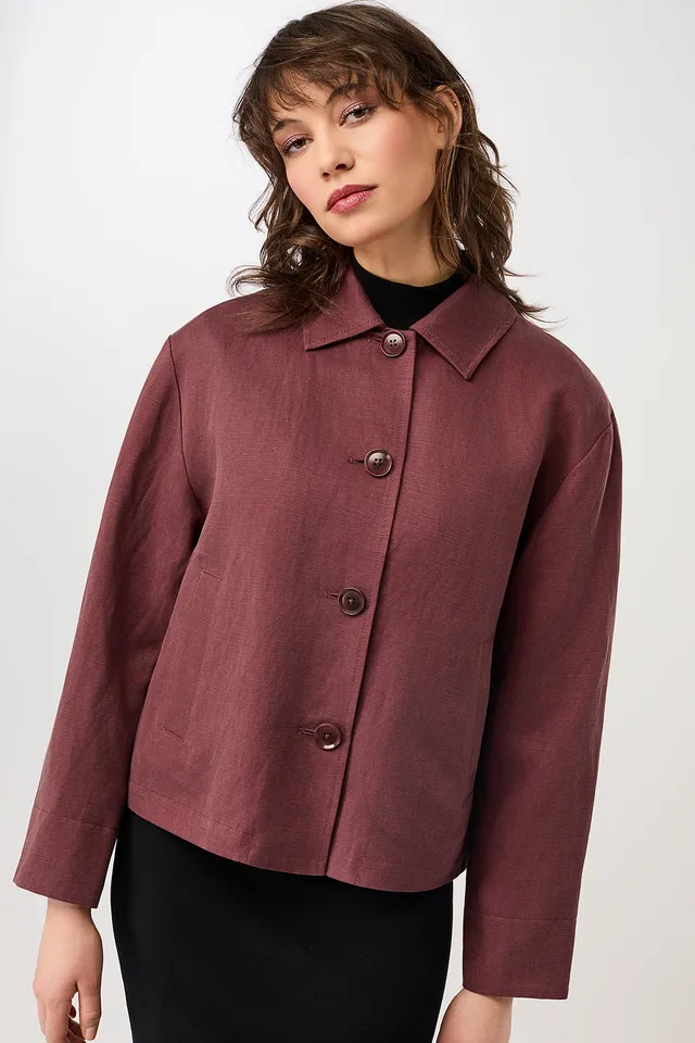 langerchen-kurze-jacke-aus-tencel-lyocell-kurzjacke-in-rubywood image 1