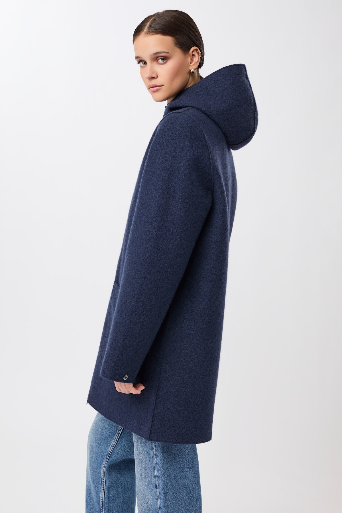 langerchen-kapuzenjacke-aus-walk-mit-membran-steel-blue image 3