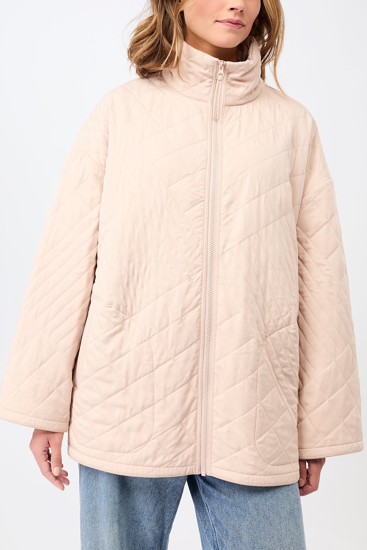 langerchen-gesteppte-jacke-aus-tencel-blush-mit-stehkragen image 4