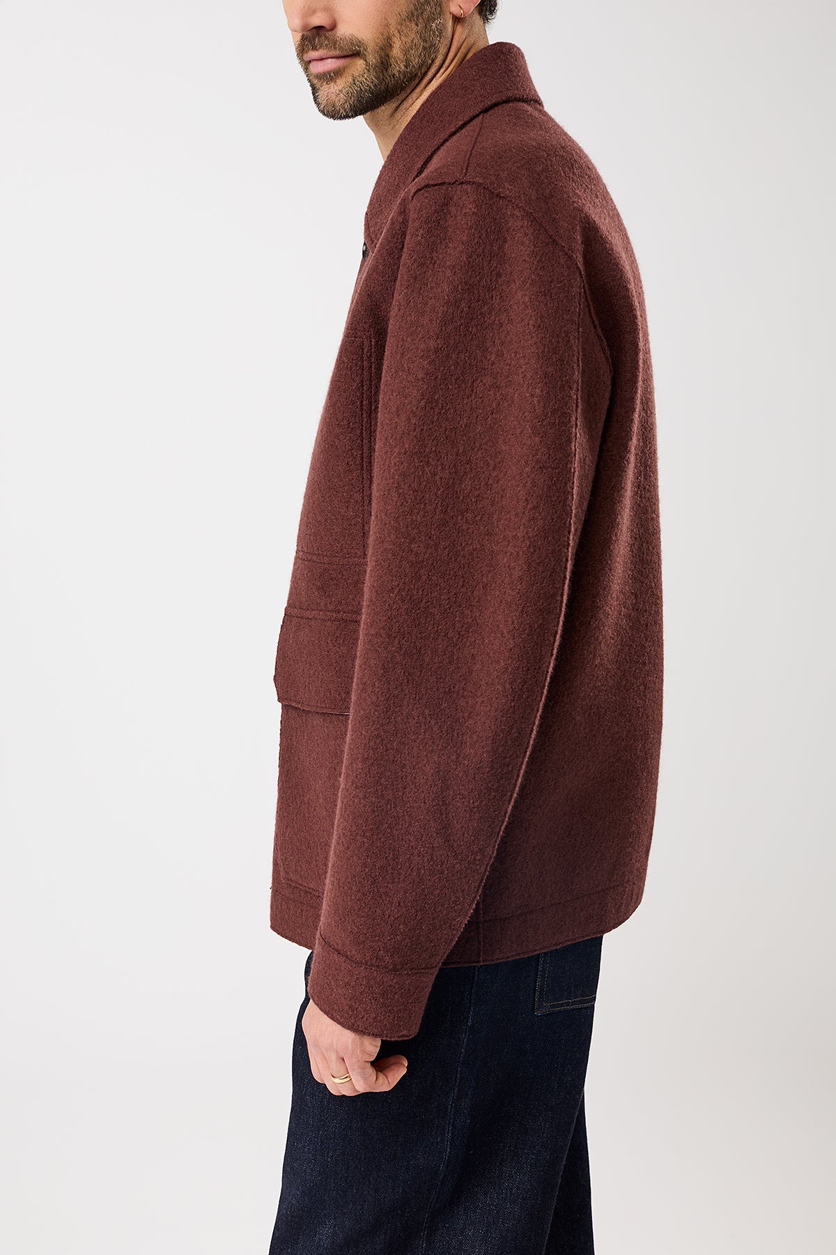 langerchen-field-jacket-aus-techno-felt-kurze-jacke-burgundy image 3