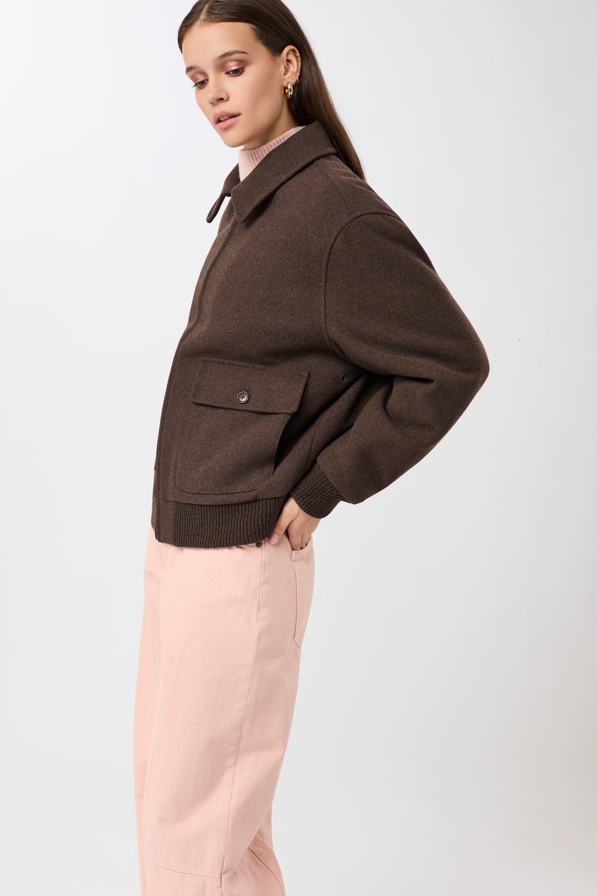 langerchen-blouson-style-aus-recycelter-wolle-coffee image 2
