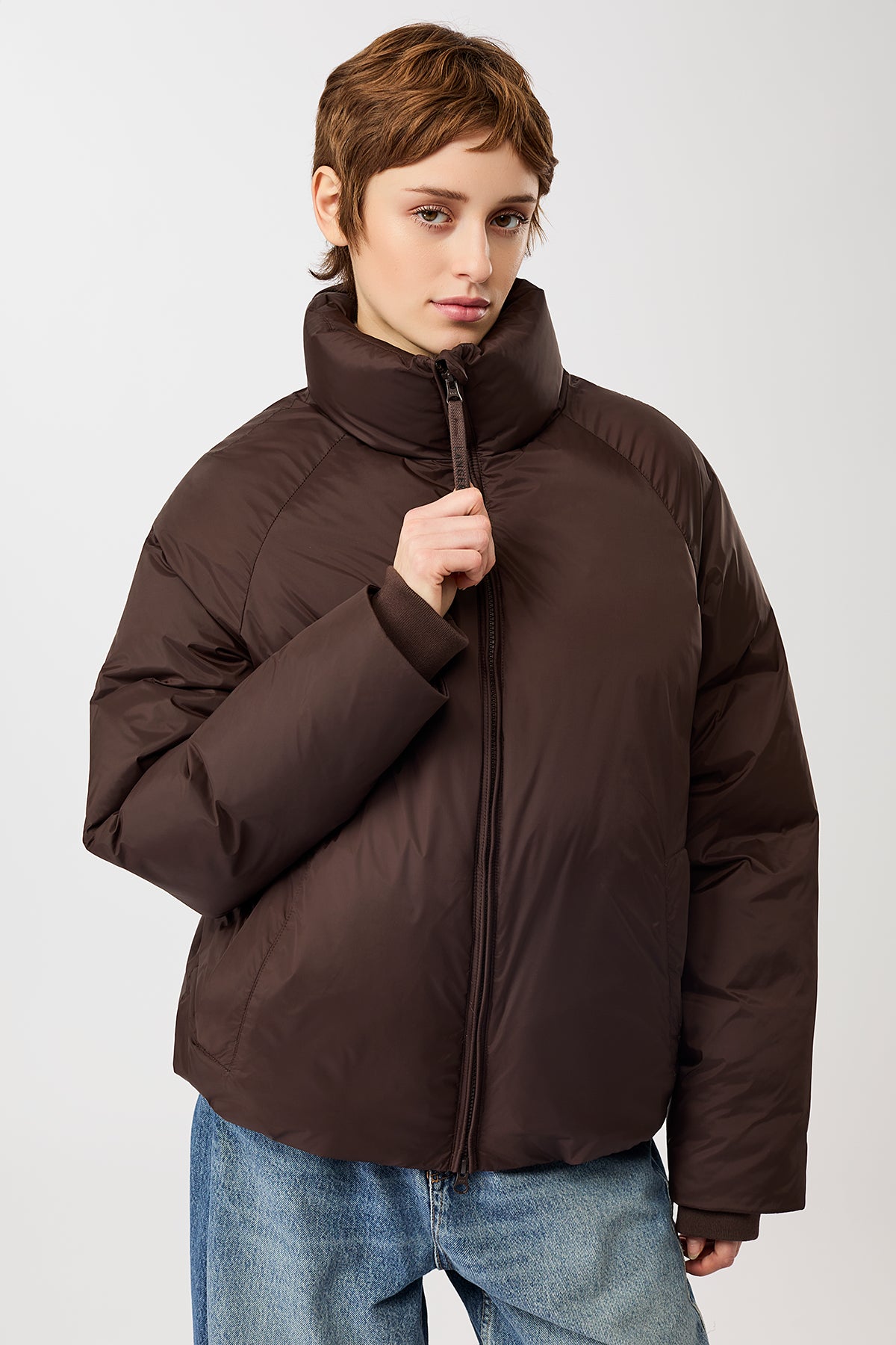 langerchen-lightweight-jacke-aus-eco-daune-coffee-braun image 2