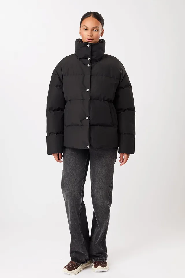 langerchen-gesteppte-eco-daune-jacke-navy-mit-stehkragen image 1