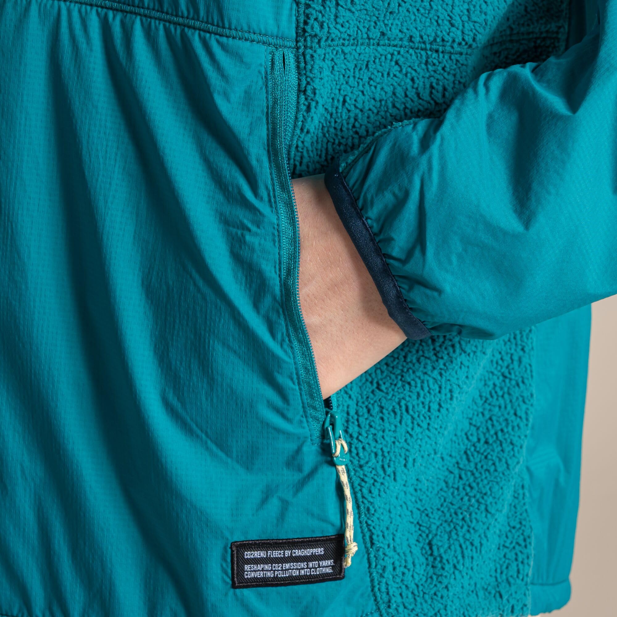 craghoppers-compresslite-damen-fleece-hybrid-jacke-windabweisend-verstaubar image 3