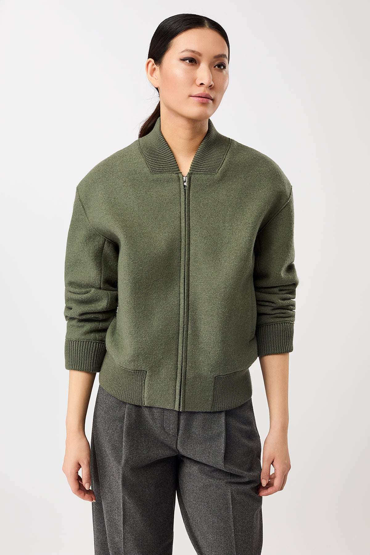 langerchen-90er-bomberjacke-sencha-gr-n-aus-bio-wollwalk image 3
