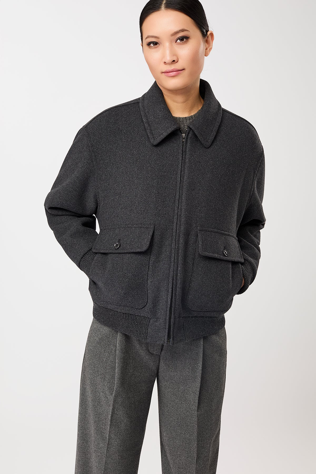 langerchen-blouson-style-bomberjacke-aus-recycelter-wolle-anthra image 1