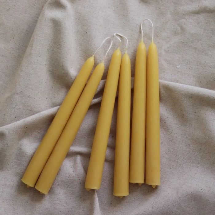 or-basics-bienenwachs-tafelkerzen-handgegossene-stabkerzen image 3