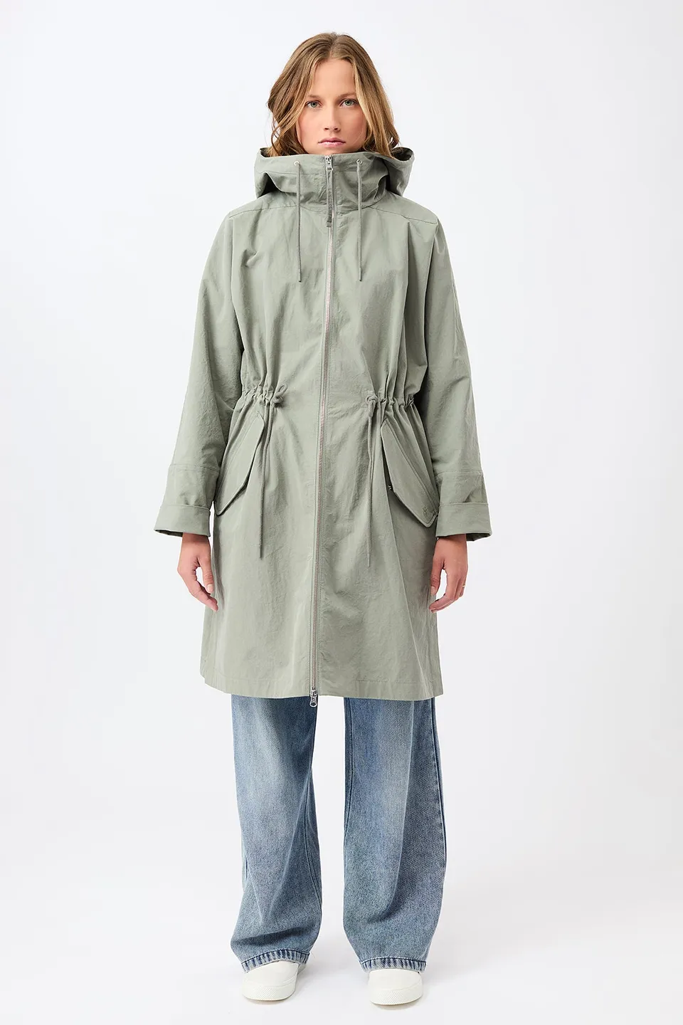 langerchen-langer-parka-mit-druckkn-pfen-shadow-baumwolle image 1