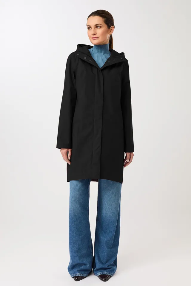 langerchen-schmaler-regenparka-black image 1