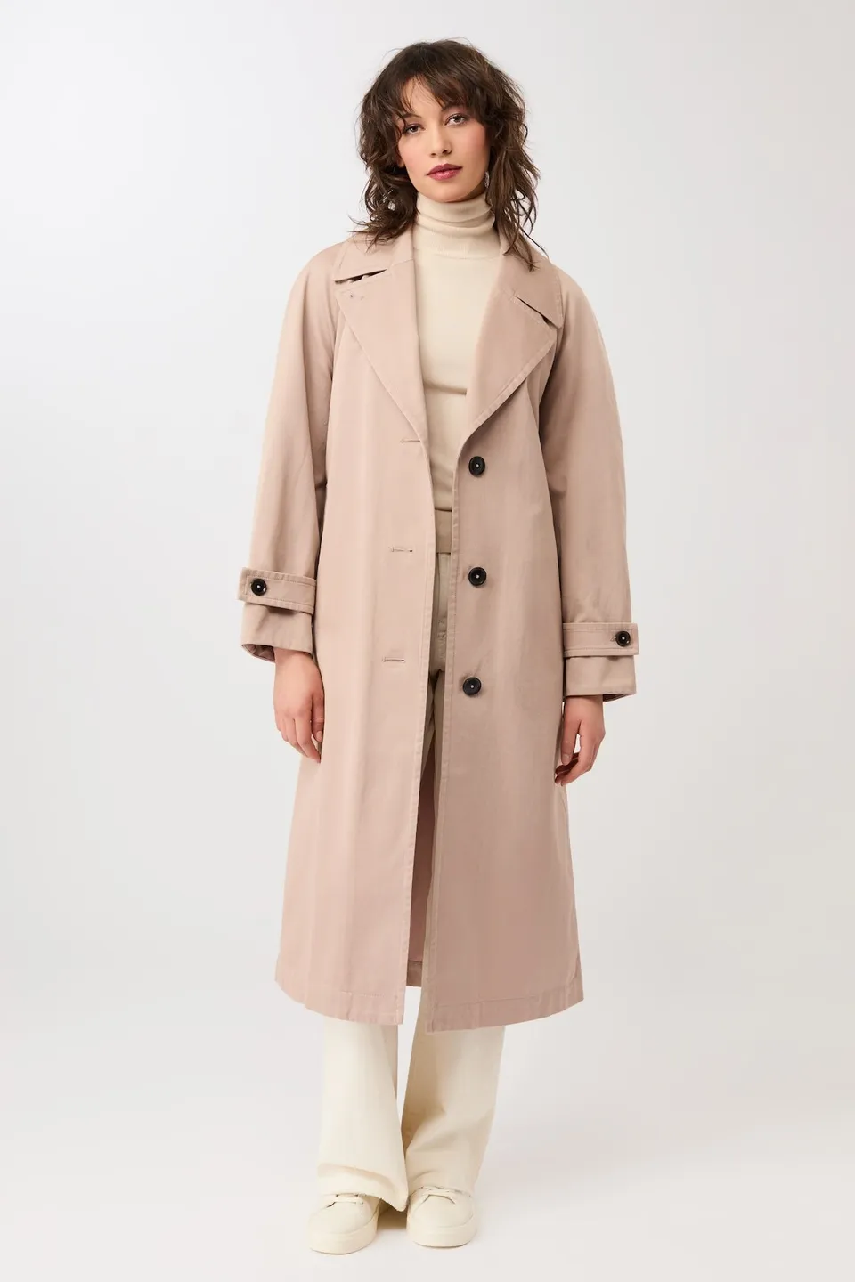 langerchen-klassischer-trenchcoat-aus-bio-baumwolle-blush image 1