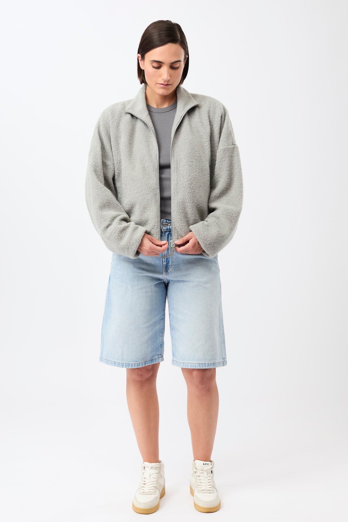 langerchen-blousonjacke-mit-stehkragen-silver image 6