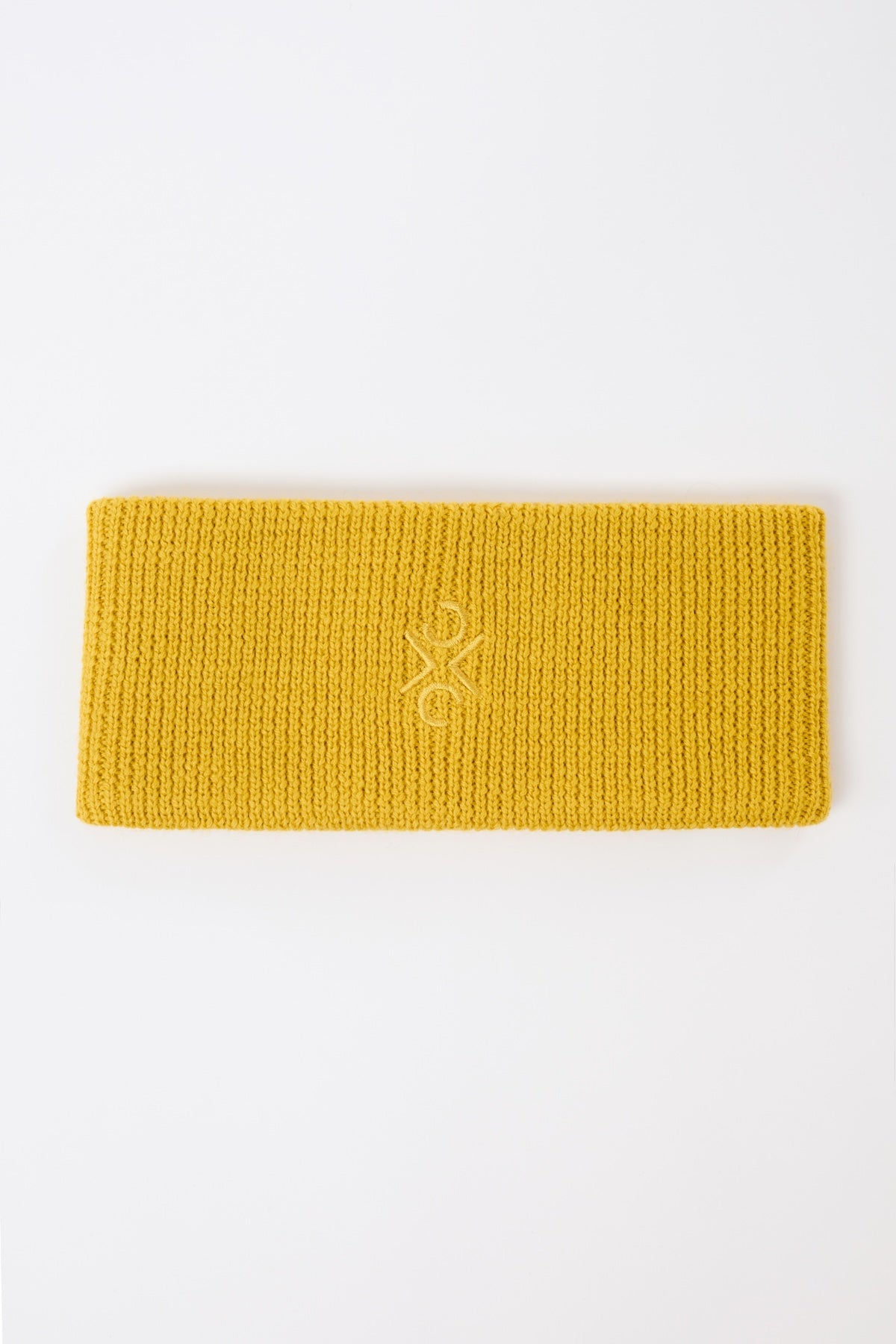 langerchen-stirnband-aus-bio-wolle-signal-gelb image 1