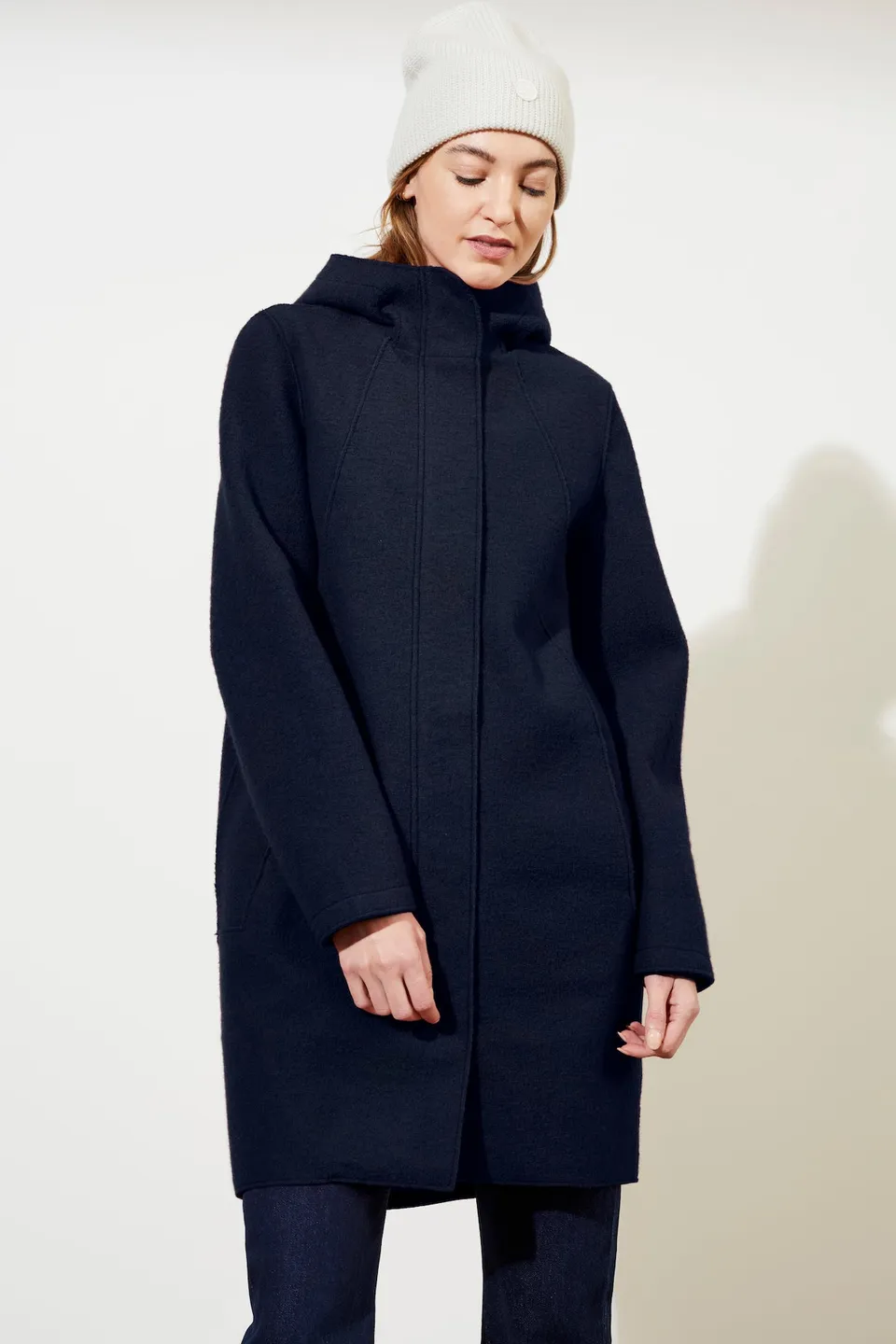 langerchen-parka-tailliert-aus-walk-mit-membran-navy image 1
