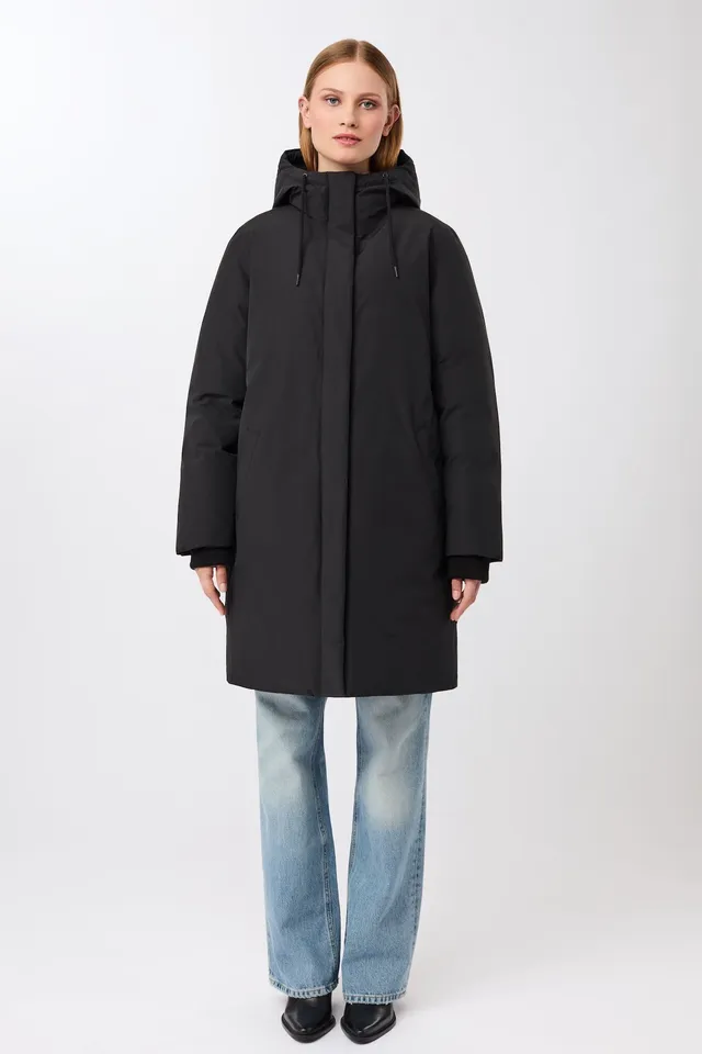 langerchen-lange-jacke-mit-kapuze-und-eco-daune-black-cn08 image 1