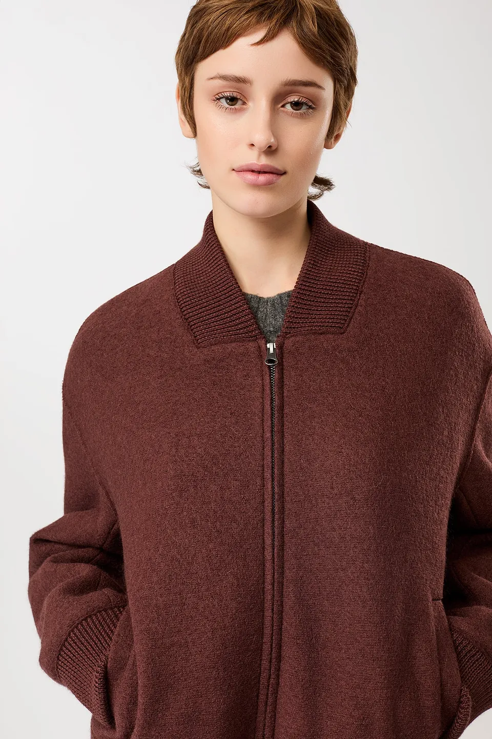 langerchen-90er-bomber-style-mit-rippe-burgundy-bw21 image 1