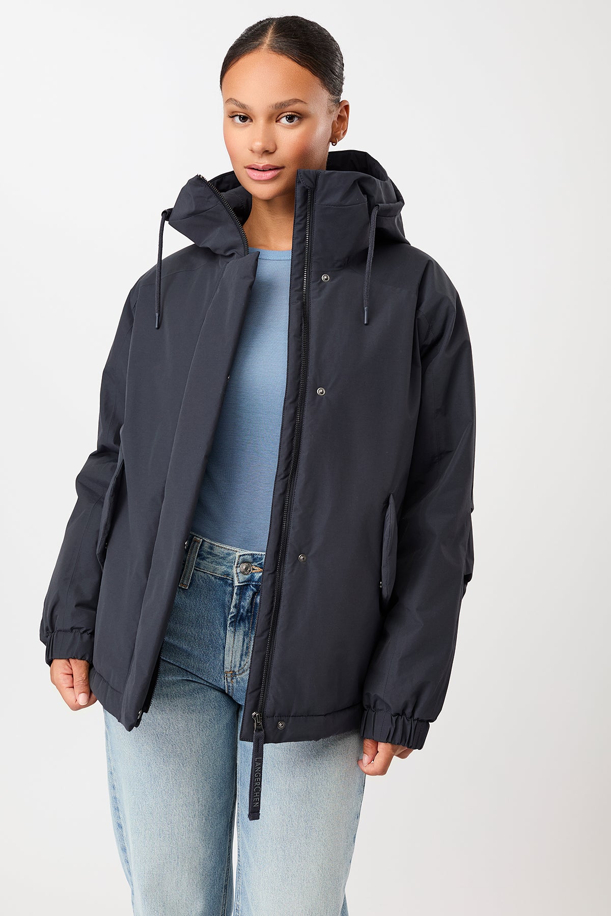 langerchen-wattierter-kurzparka-in-lockerem-volumen-navy image 4