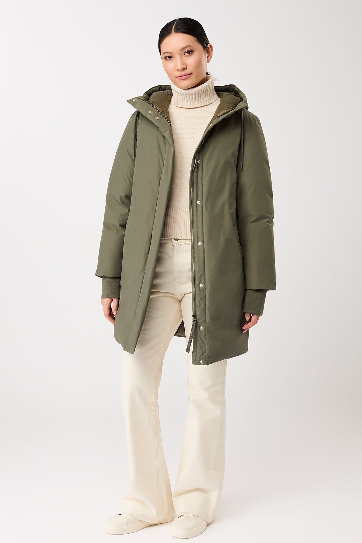 langerchen-lange-jacke-mit-kapuze-und-eco-daune-sencha-cotton-nylon image 3