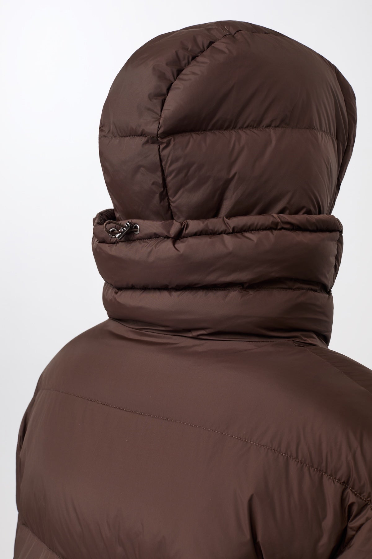 langerchen-steppjacke-mit-kragen-und-abnehmbarer-kapuze-coffee image 5