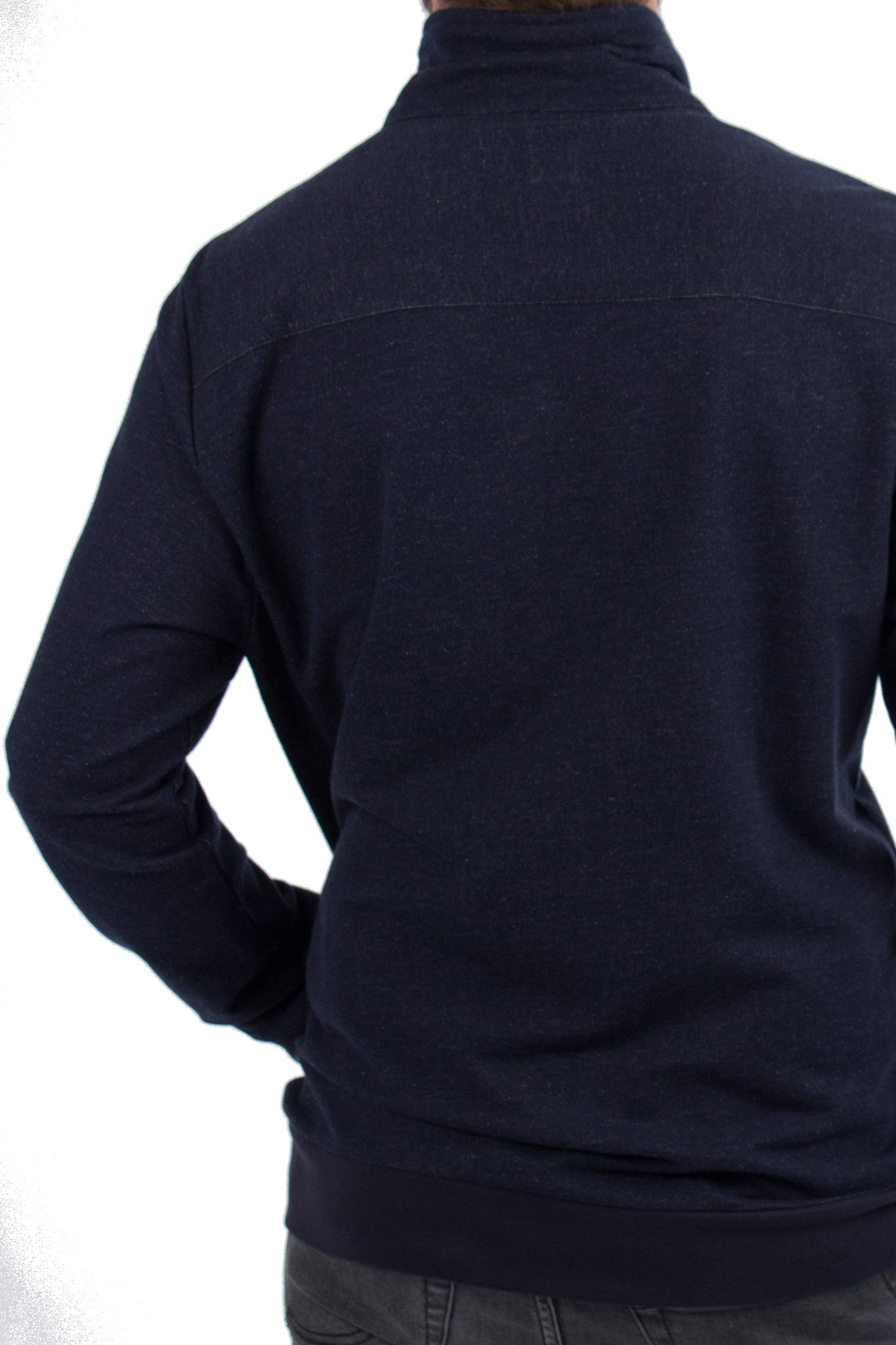 kml-collection-magnus-ls-zip-sweatjacke-navy-mel-biobaumwolle image 3