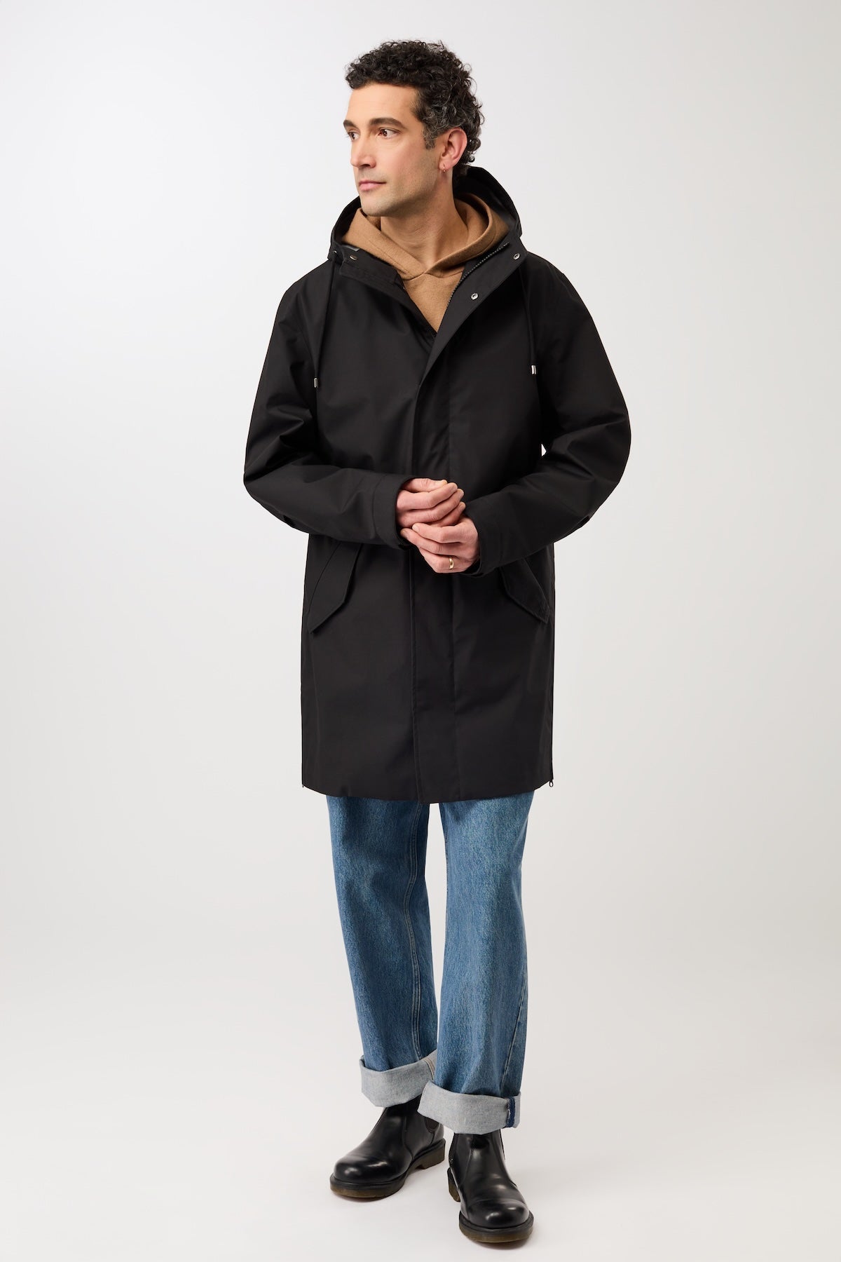 langerchen-regenparka-mit-rei-verschluss-black image 1