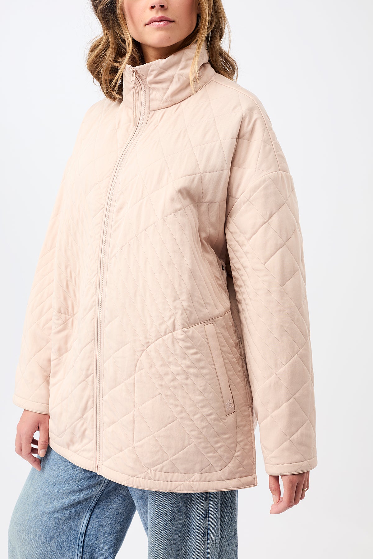 langerchen-gesteppte-jacke-aus-tencel-blush-mit-stehkragen image 6