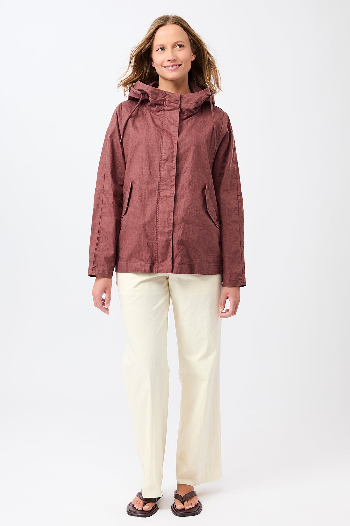 langerchen-outdoorjacke-aus-beschichtetem-leinen-rubywood image 2