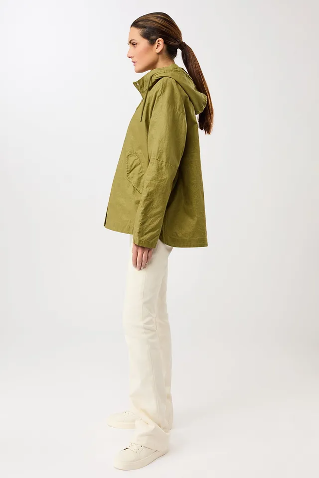 langerchen-outdoorjacke-aus-beschichtetem-leinen-green-olive image 1