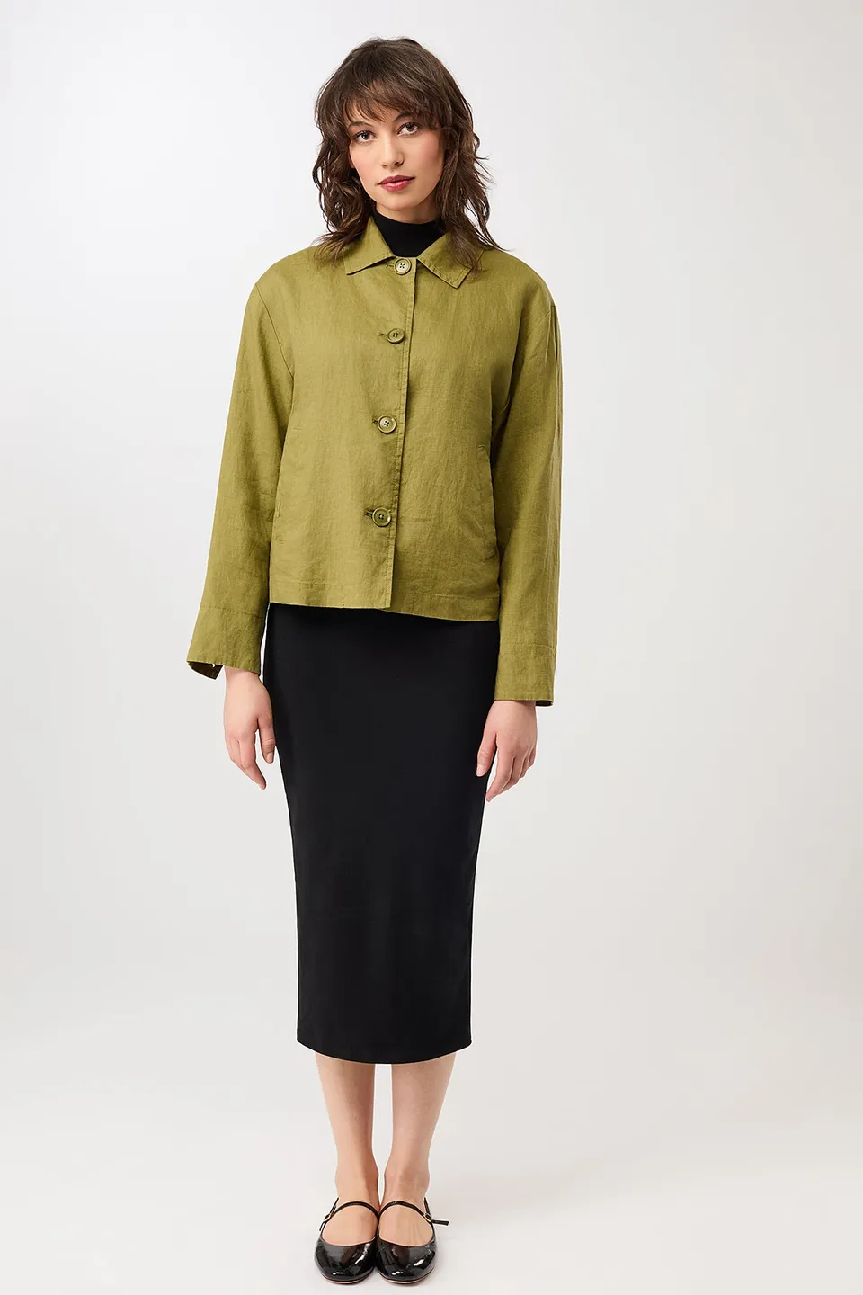 langerchen-schlichte-jacke-aus-leinen-green-olive image 1