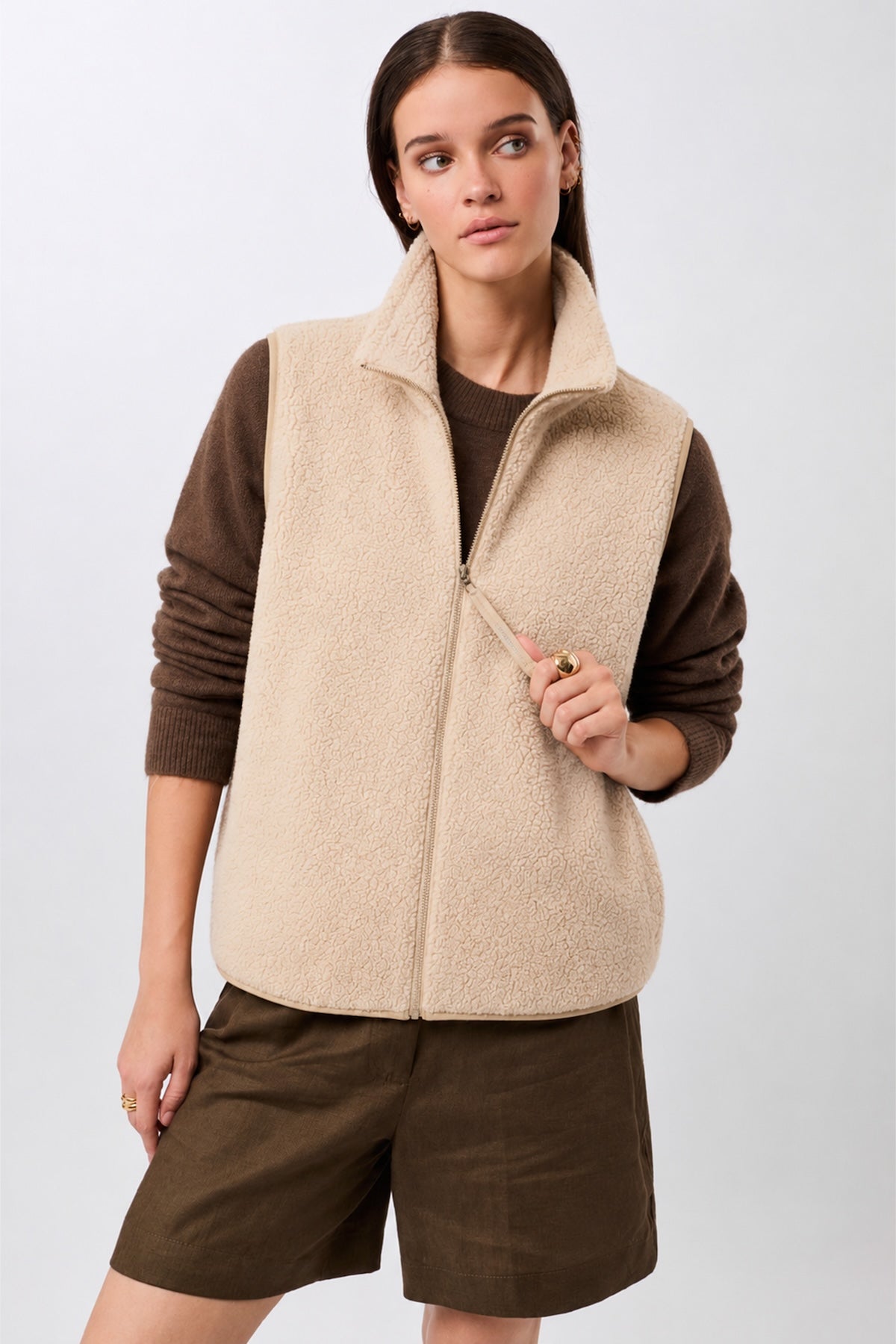 langerchen-weste-mit-stehkragen-aus-woll-fleece-limestone image 1