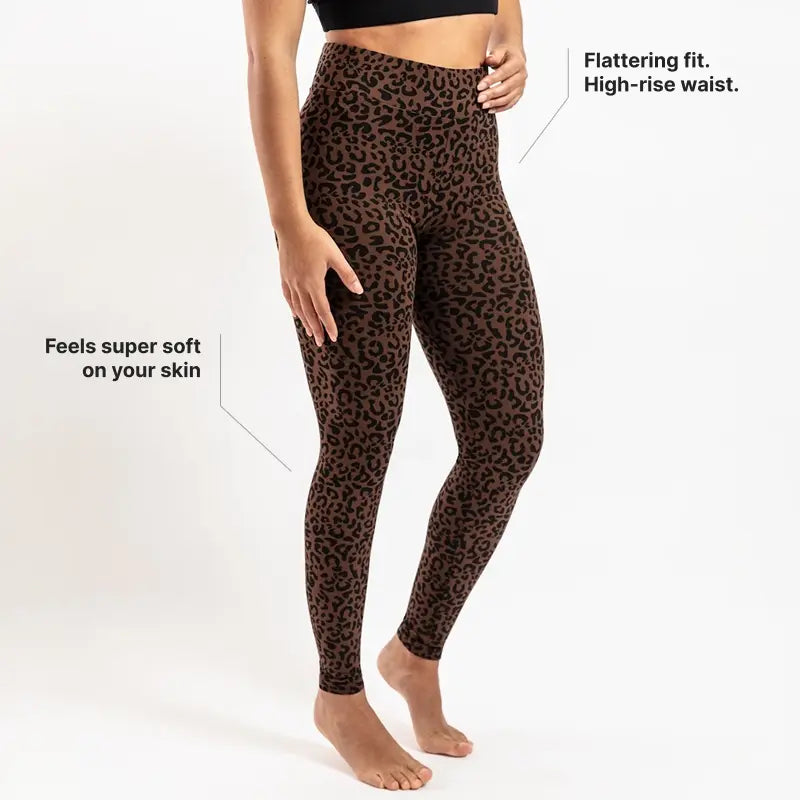 or-basics-all-day-animal-print-leggings-chocolate-bio-damen-leggings image 3