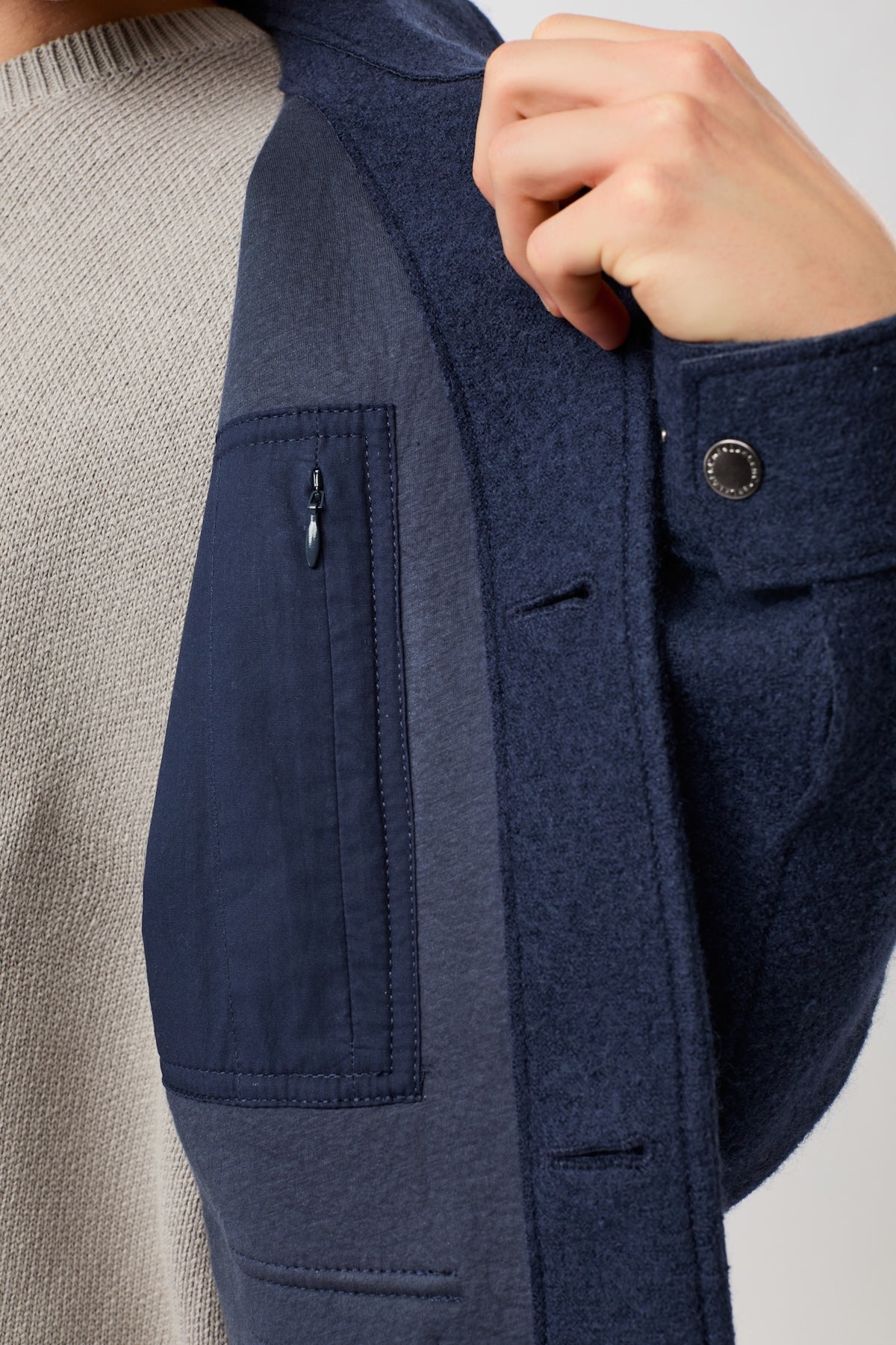 langerchen-field-jacket-aus-techno-felt-steel-blue-kurze-jacke image 7
