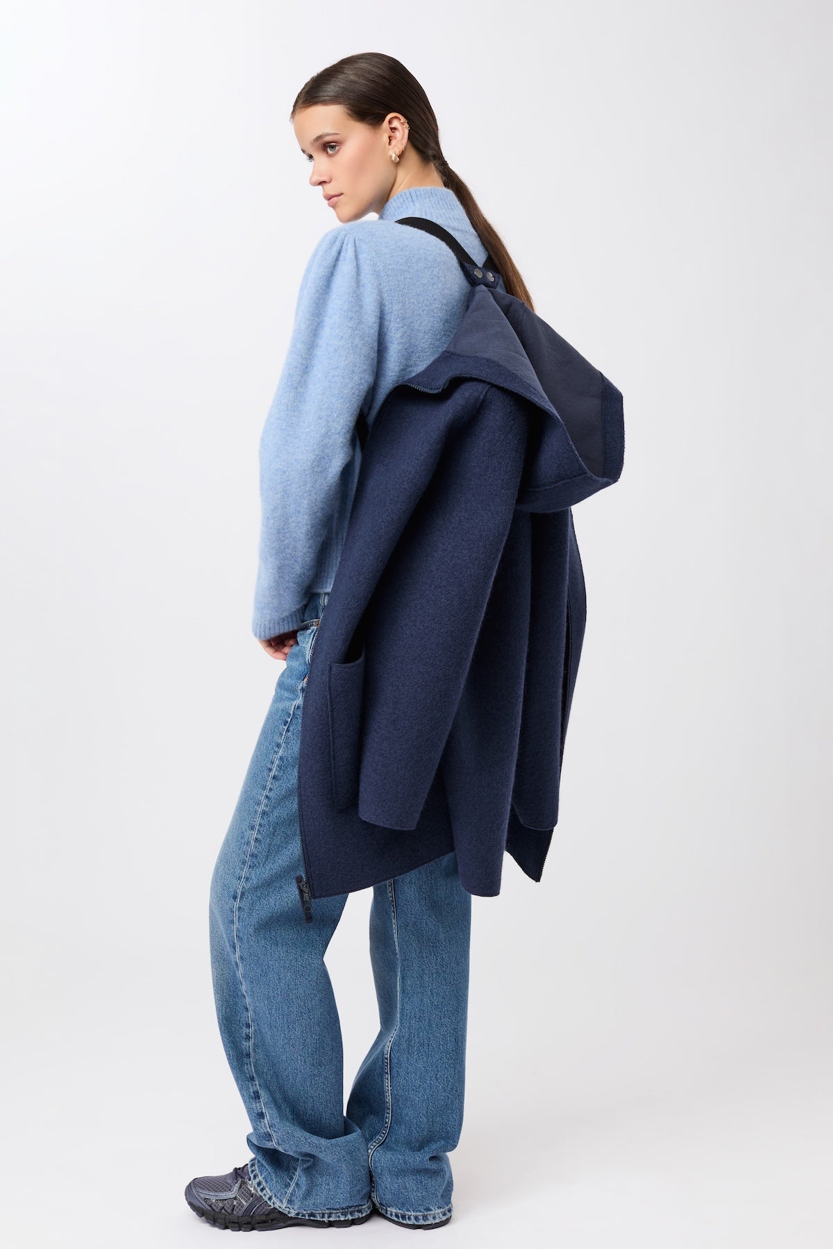 langerchen-kapuzenjacke-aus-walk-mit-membran-steel-blue image 5