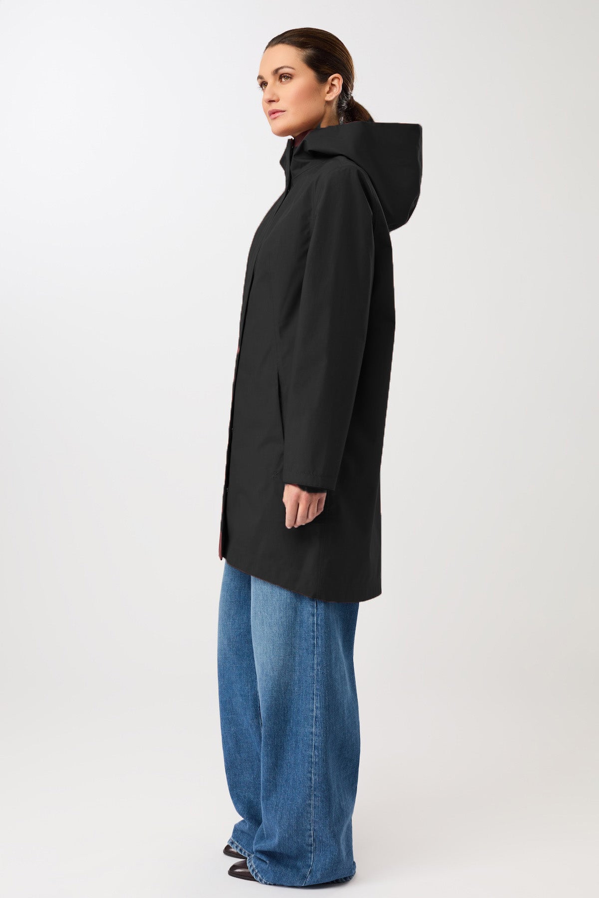 langerchen-schmaler-regenparka-black image 2