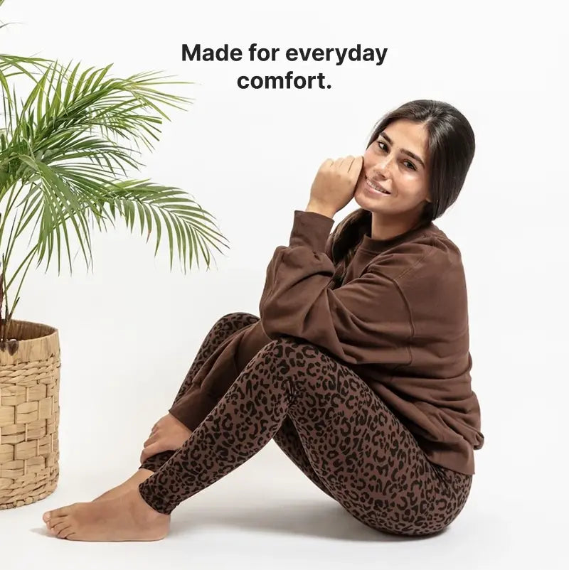 or-basics-all-day-animal-print-leggings-chocolate-bio-damen-leggings image 7