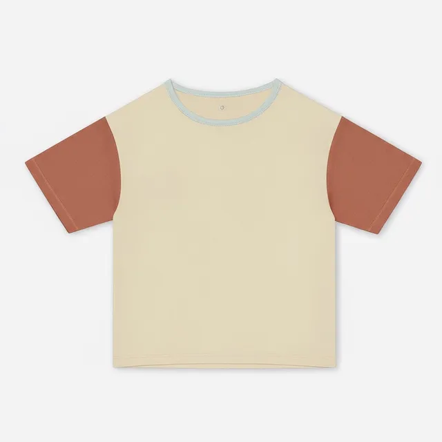 or-basics-kids-boxy-tee-colorblock-kinder-t-shirt-bio-baumwolle image 1