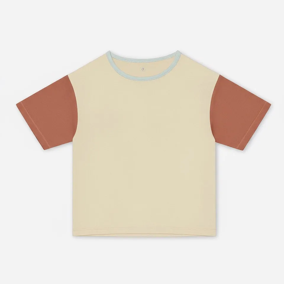 or-basics-kids-boxy-tee-colorblock-kinder-t-shirt-bio-baumwolle image 1