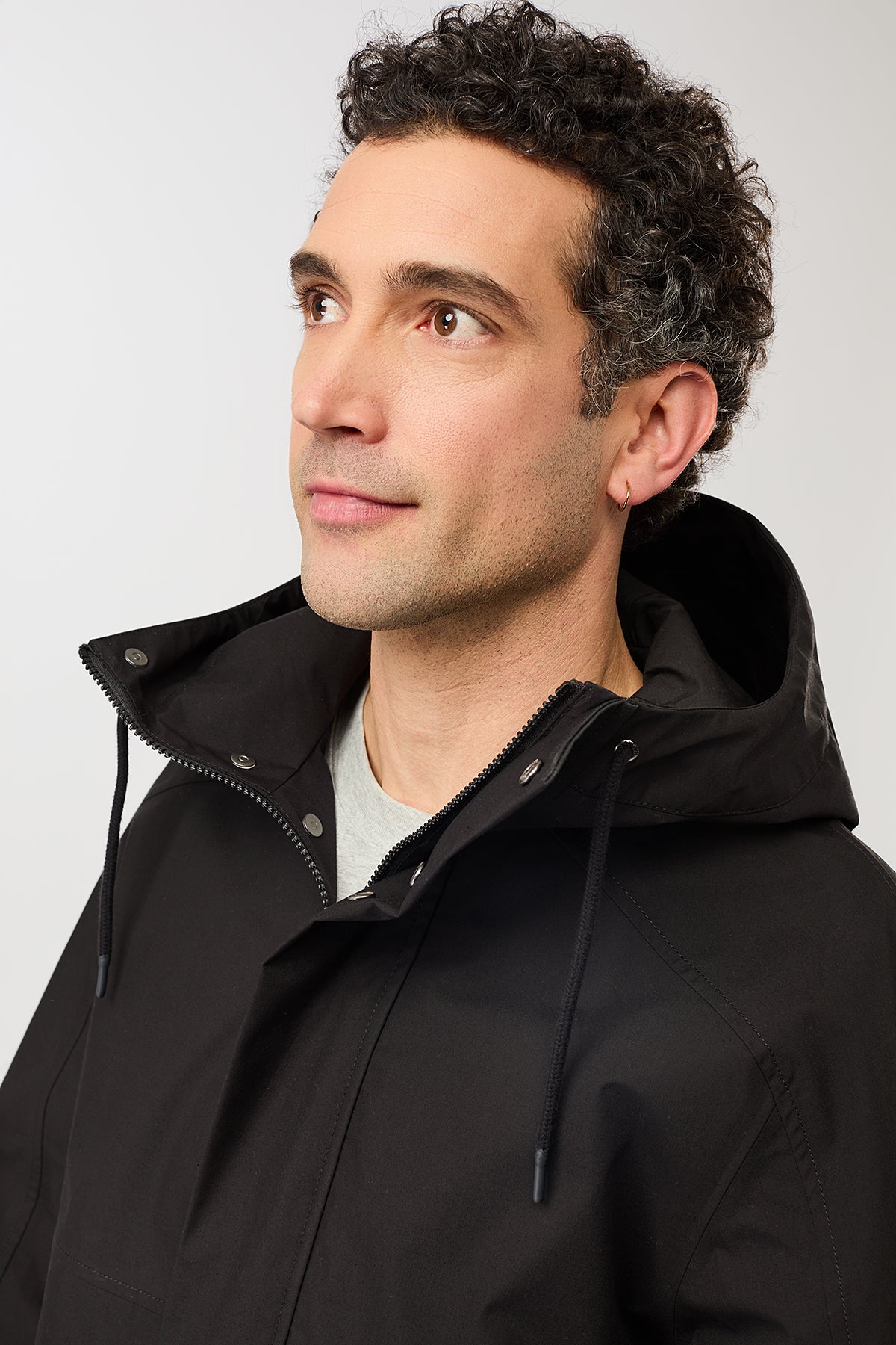 langerchen-kapuzenjacke-mit-verdeckter-knopfleiste-black-cs09 image 5