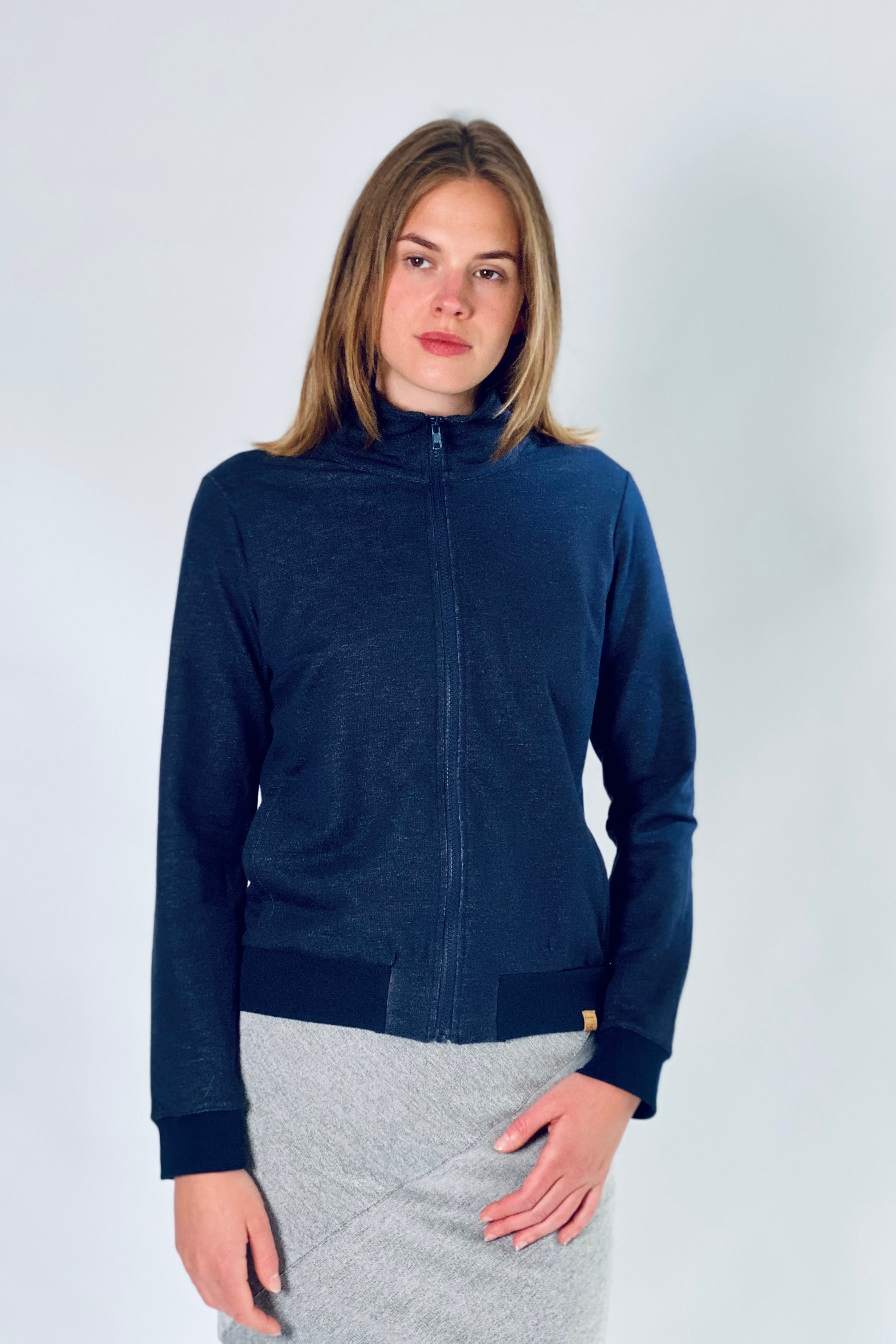 kml-collection-marga-zip-jacket-bio-baumwolle-sweatjacke-dunkelblau image 3
