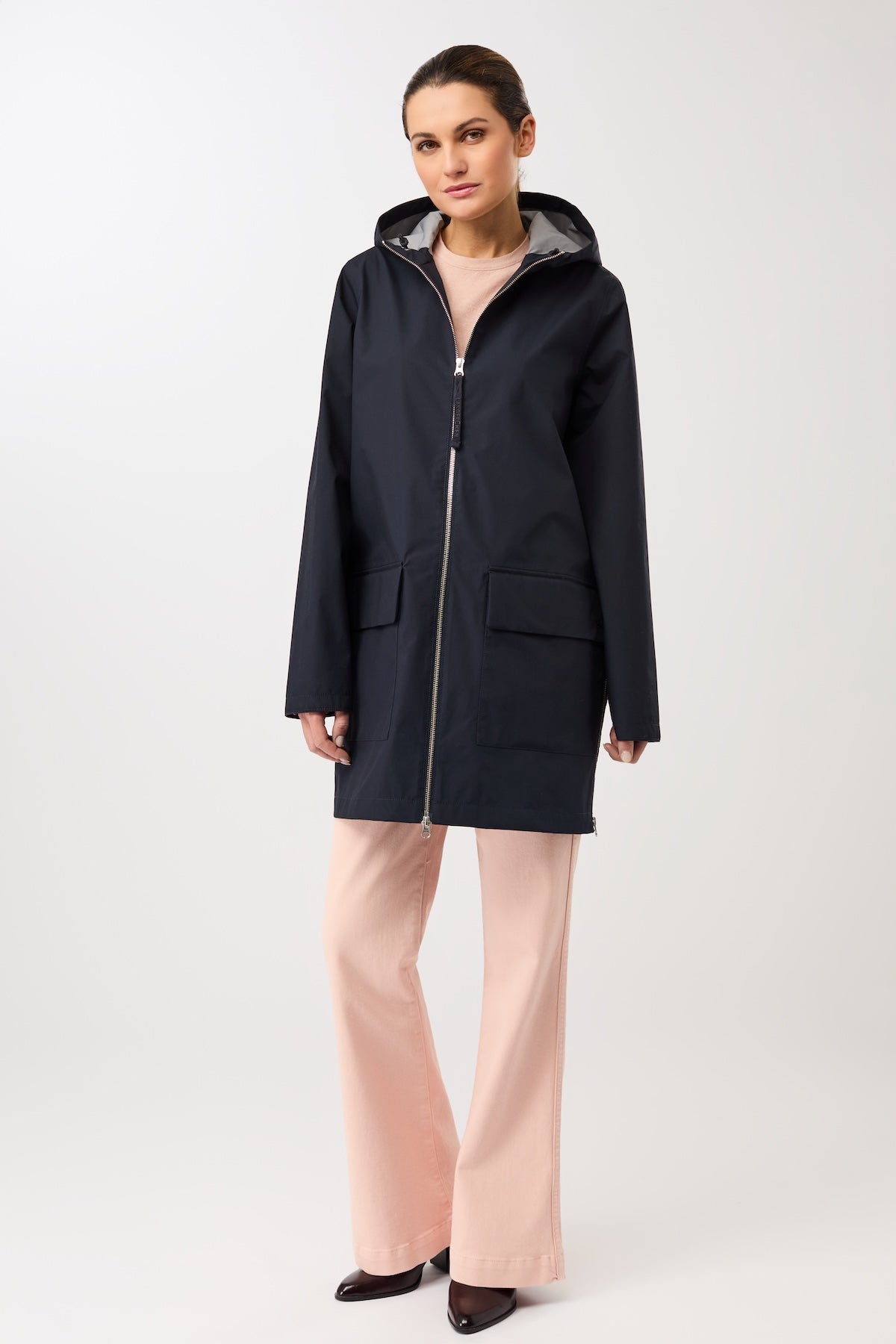 langerchen-bestseller-regenjacke-aus-bio-baumwolle-navy-kurze-jacke-mit-membrane image 1