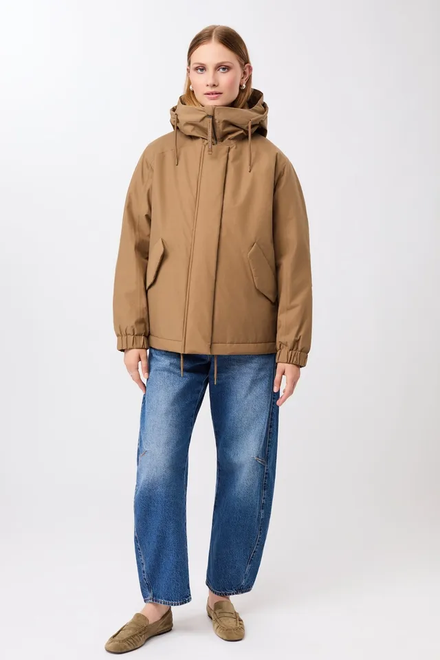 langerchen-wattierter-kurzparka-in-lockerem-volumen-oak image 1