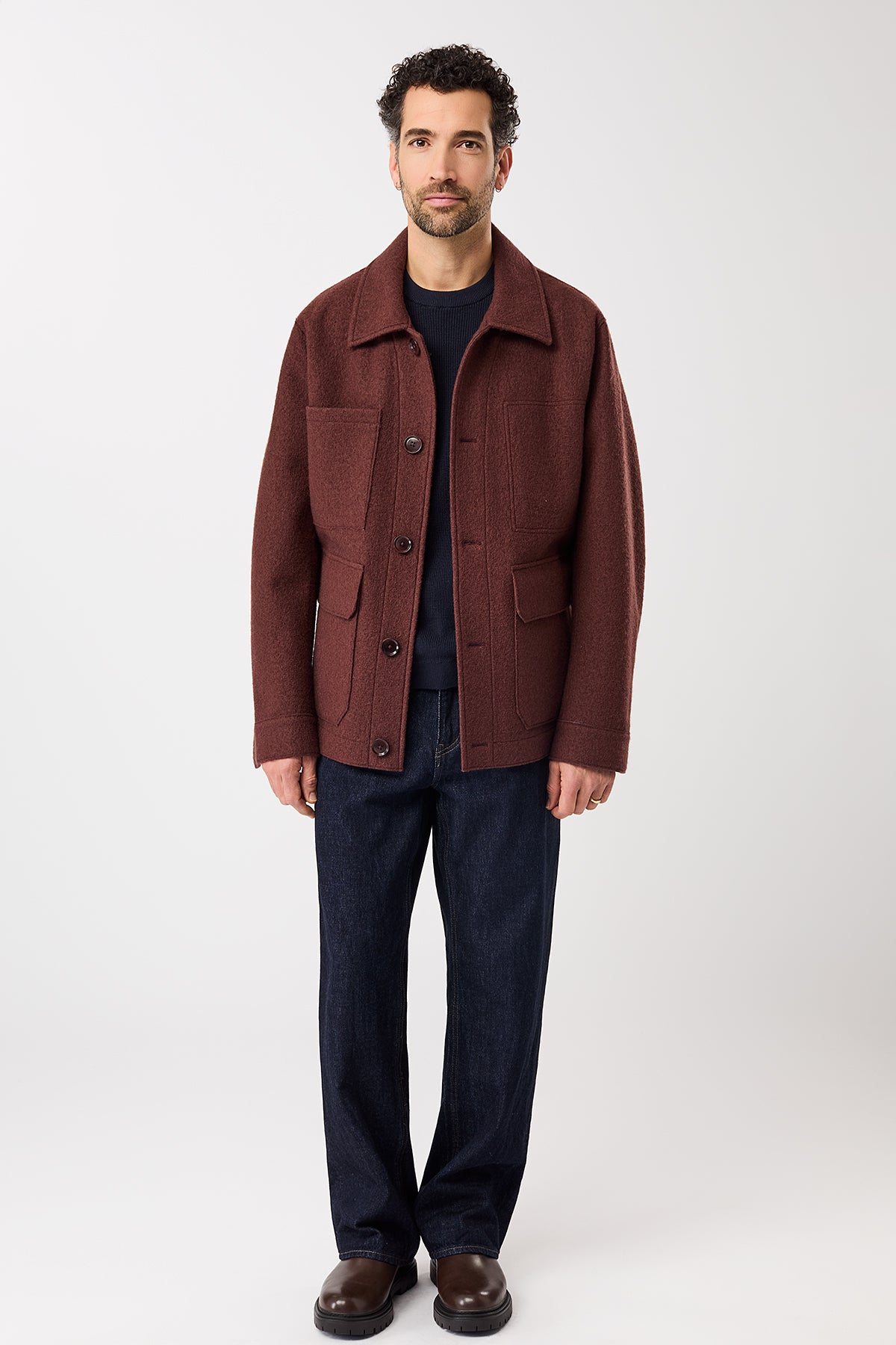 langerchen-field-jacket-aus-techno-felt-kurze-jacke-burgundy image 1