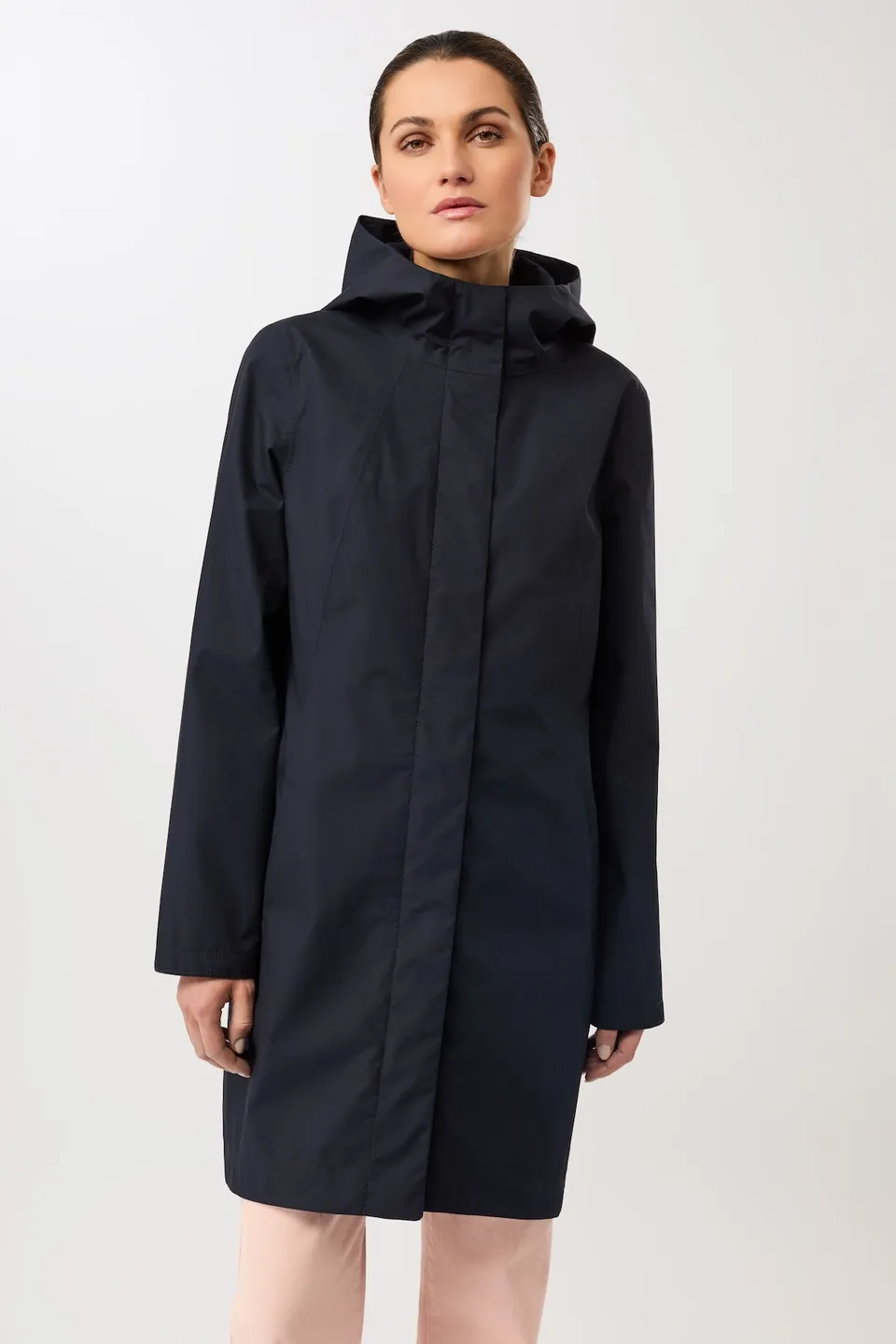 langerchen-schmaler-regenparka-mit-verdecktem-reissverschluss-navy image 1
