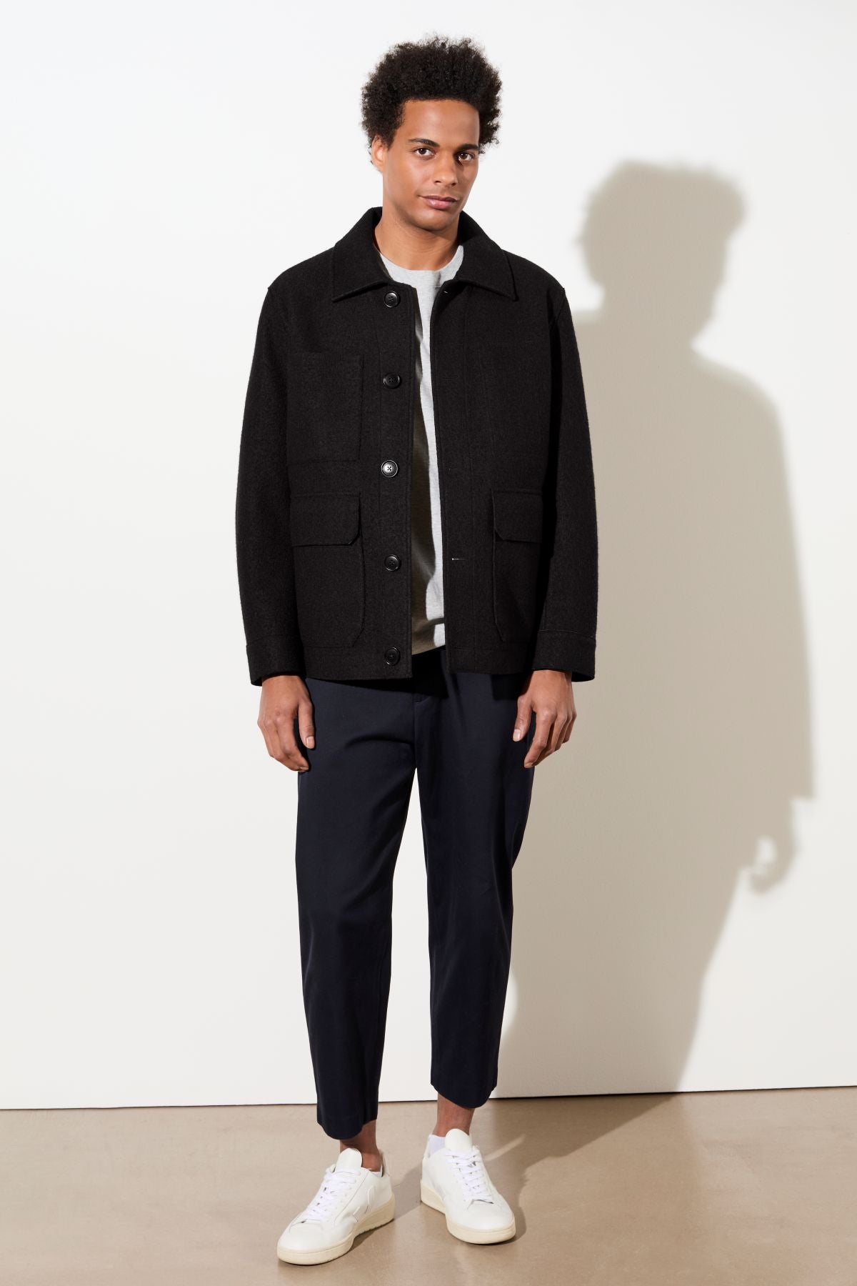 langerchen-field-jacket-aus-techno-felt-black image 2